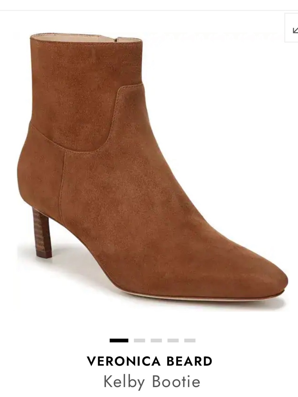 Veronica Beard Tan Suede Pointed Ankle Booties